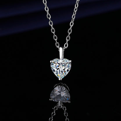 Eternal Heart Necklace for Women – Diamond Zircon Collarbone Chain