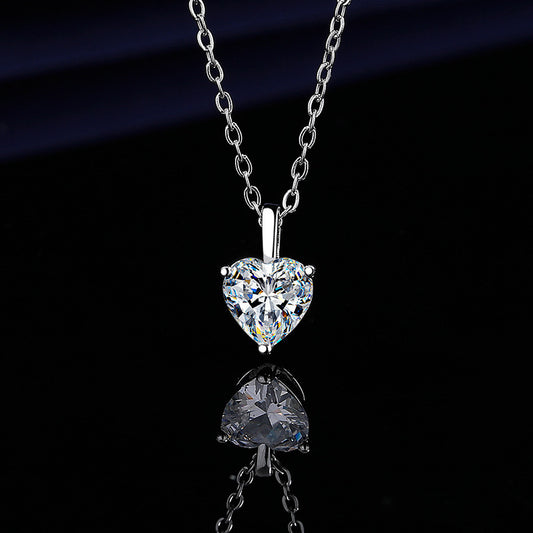 Eternal Heart Necklace for Women – Diamond Zircon Collarbone Chain