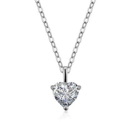 Eternal Heart Necklace for Women – Diamond Zircon Collarbone Chain