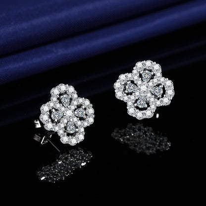 BTEN Luxury Flower Jewelry Set – Necklace, Earrings, Ring & Bracelet