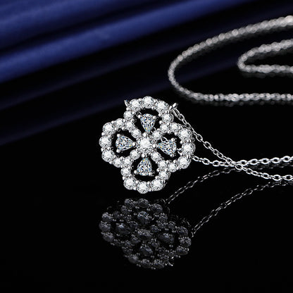 BTEN Luxury Flower Jewelry Set – Necklace, Earrings, Ring & Bracelet